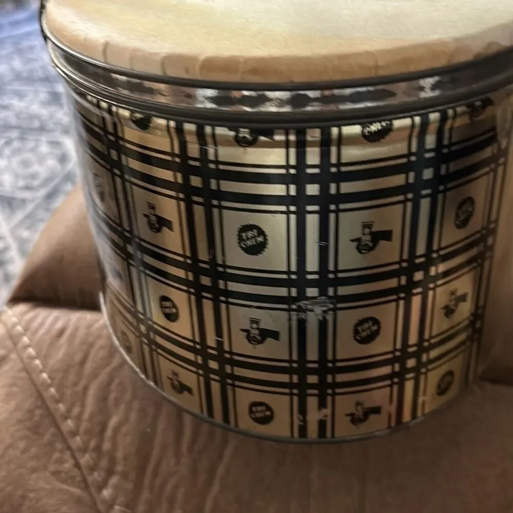Vintage 1940s–1950s Eagle Motif Decorative Snare Drum w/ Tri-Chem Spark-L-On Kit